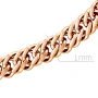Цепь автомат из красного золота, плетение двойное панцирное