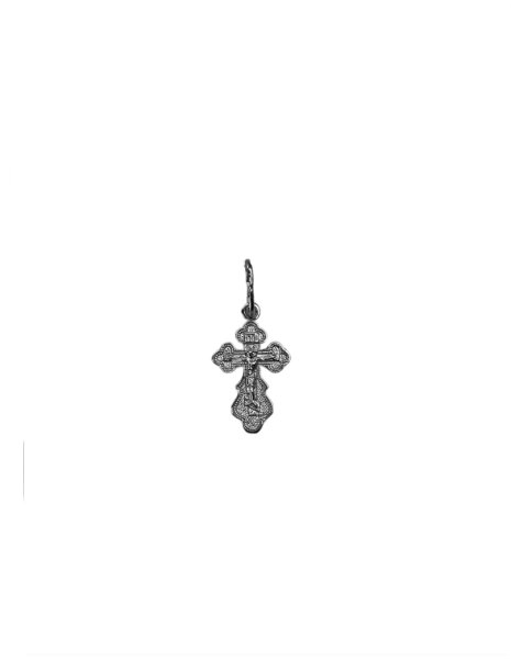 Крест из белого золота Распятие