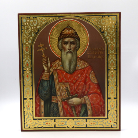Владимир, равноапостольный князь, писаная икона