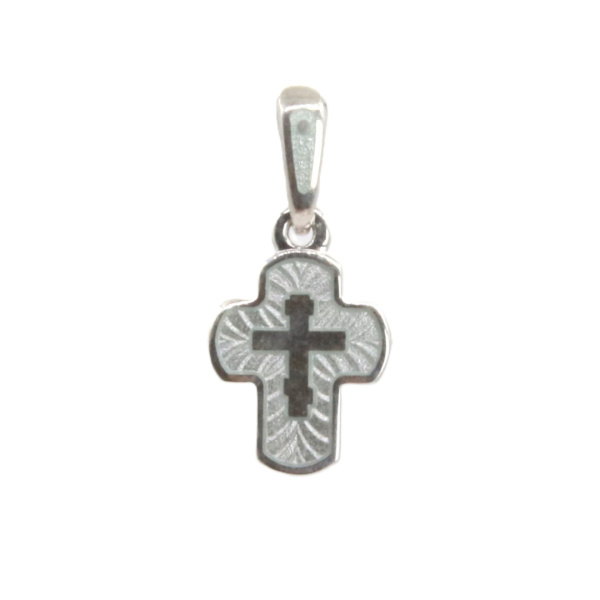 Детский крестик модель «КРЭ12» перламутровый