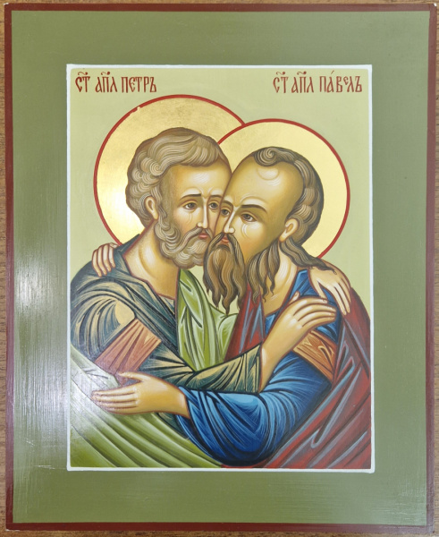 Св. Апостол Петр и Павел, писаная икона
