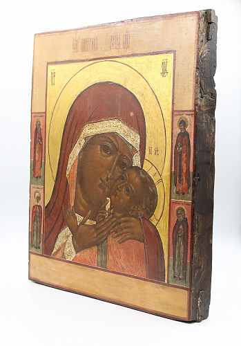 Старинная икона Божия Матерь Корсунская, 19 век 
