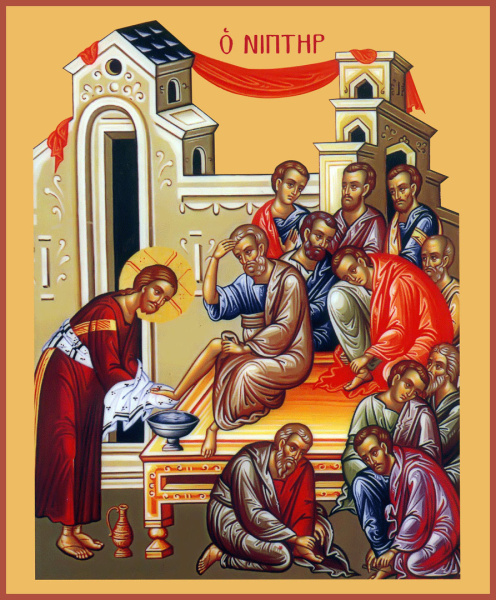 Омовение Господом ног апостолам, купить икону