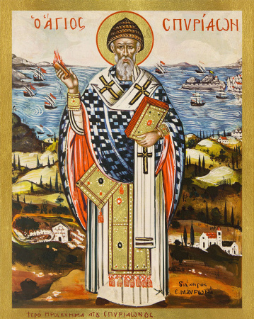 Спиридон Тримифунтский святитель, купить икону