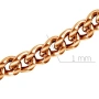 Цепь автомат из красного золота, плетение панцирное