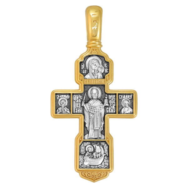 «Распятие Христово. Архангел Михаил. Николай Чудотворец. Казанская икона»