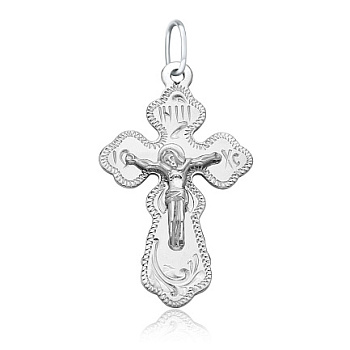 Крест из белого золота