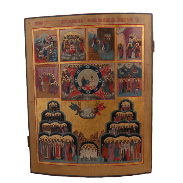 Икона Шестоднев, начало 19 века