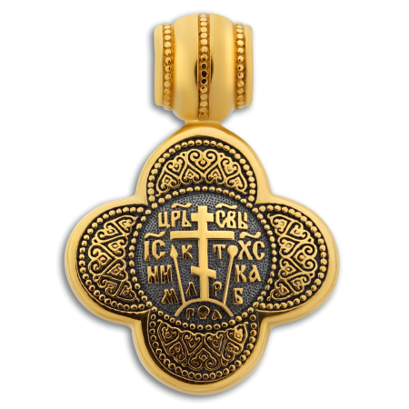 Крест «Голгофский крест. Святые мученицы Вера, Надежда, Любовь и матерь их София»