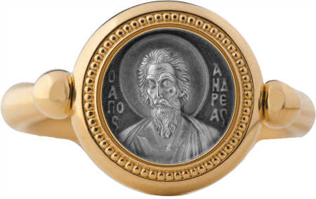 Перстень с иконой «СВЯТОЙ АПОСТОЛ АНДРЕЙ ПЕРВОЗВАННЫЙ»