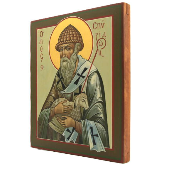 Спиридон Тримифунтский святитель, писанная икона