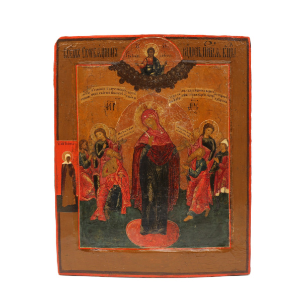 Всех Скорбящих Радость, икона Божией Матери, 19 век