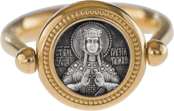 Перстень с иконой "Святая благоверная царица Тамара"