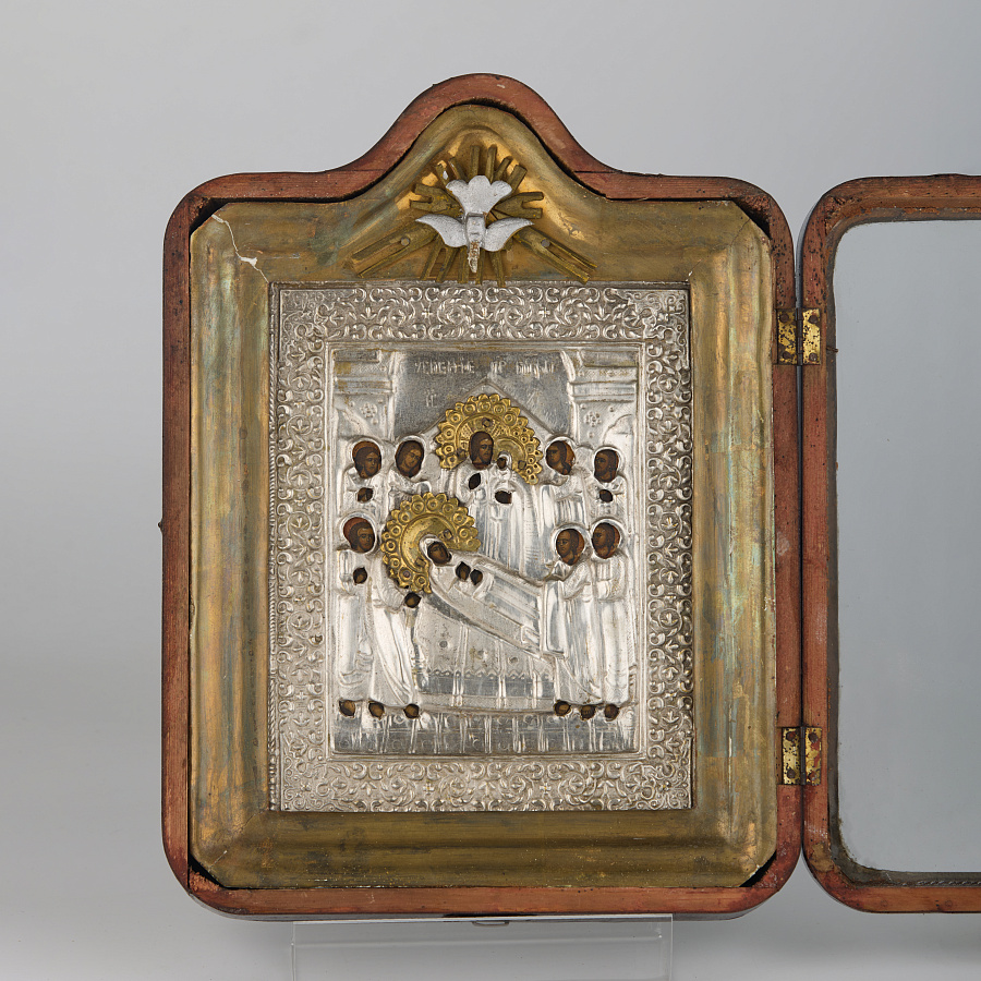 Старинная икона Успение Пресвятой Богородицы, 19 век 