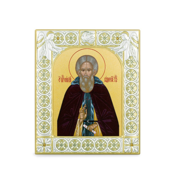 Икона Сергий Радонежский преподобный в рамке