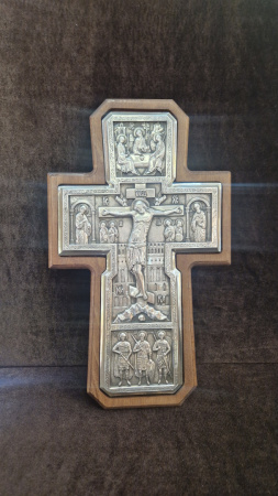 Настенный крест Соловецкий. Распятие с предстоящими