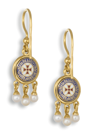 Серьги "ПАВЛИН"