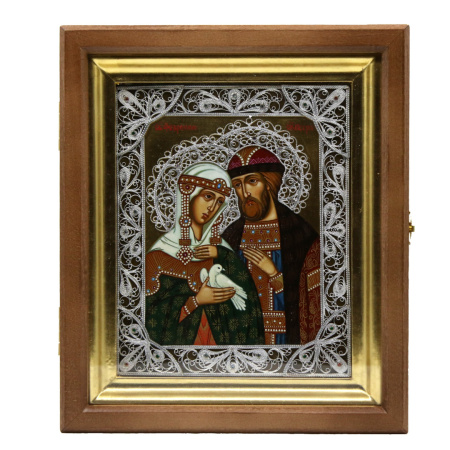 Св. Петр и Феврония, писаная икона