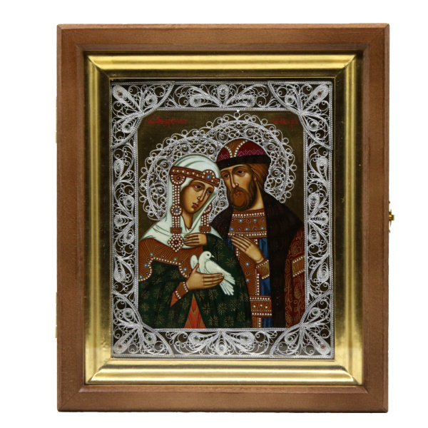 Св. Петр и Феврония, писаная икона