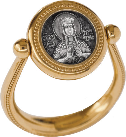 Перстень с иконой "Святая благоверная царица Тамара"