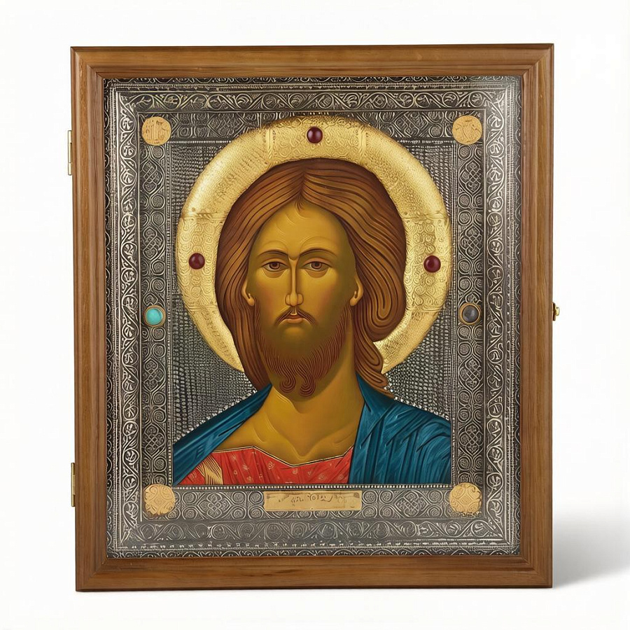 Рукописная икона Венчальная пара, дерево 