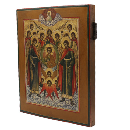 Икона Собор Архистратига Михаила и прочих Небесных Сил бесплотных,19 век