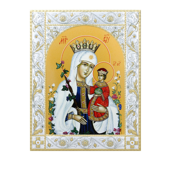 Икона Неувядаемый Цвет икона Божией Матери в рамке