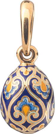 Пасхальное яйцо с цветочным орнаментом