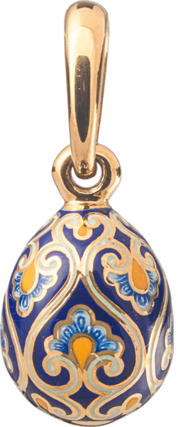 Пасхальное яйцо с цветочным орнаментом