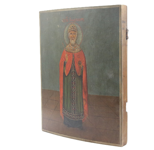 Старинная икона св. равноап. кн. Владимир 