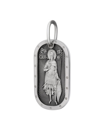 Медальон "Иоанн Воин" с молитвой Отче Наш