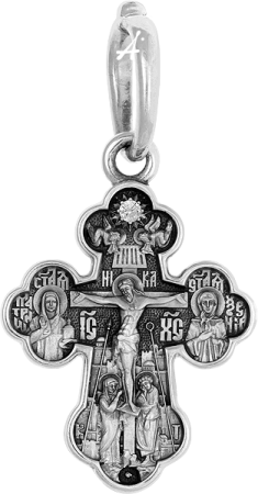 «Распятие. Блаженные Матрона и Ксения. Икона Богородицы «Млекопитательница»