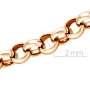 Цепь автомат из красного золота, плетение бельцер (ролло)