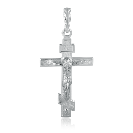 Крест из белого золота