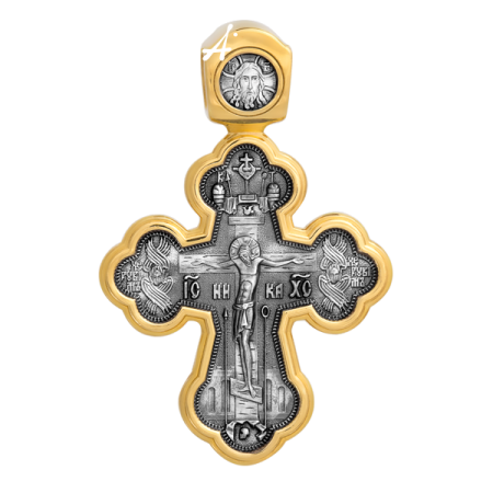 «Распятие. Архангел Рафаил и святые целители»