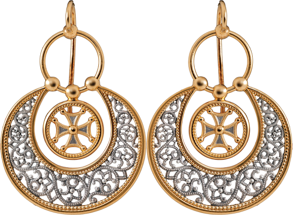 Серьги-лунницы