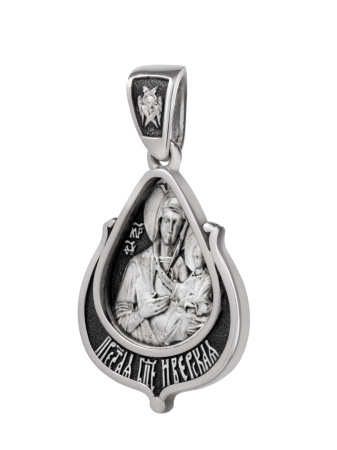 Подвеска с изображением Иверской иконы БМ