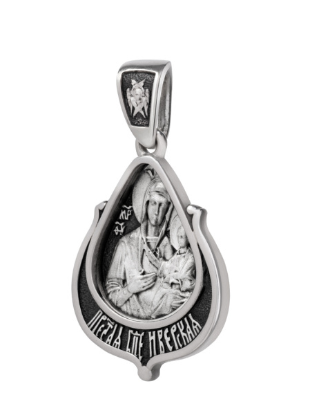 Подвеска с изображением Иверской иконы БМ