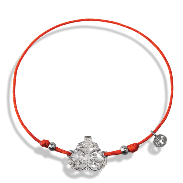 Браслет на нити «Райские птицы» серебро