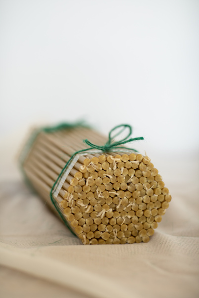 Свечи восковые церковные №30 Ø8 мм, длина 28 см, 150 шт