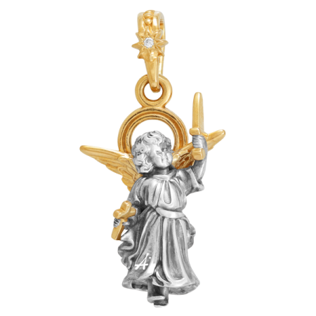 Подвеска «Ангелочек с мечом»
