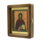 Даниил Московский преподобный Князь, писаная икона с киотом