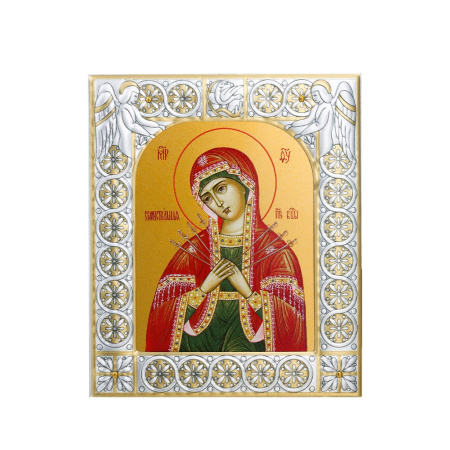 Икона Семистрельная икона Божией Матери в рамке