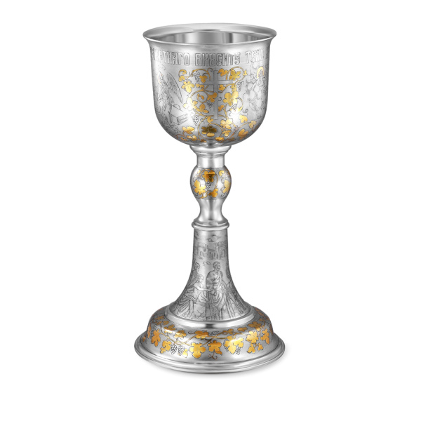 Евхаристический набор из серебра с позолотой 1 литр