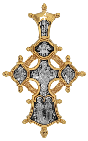 «Распятие. Икона «Всецарица». Георгий Победоносец. Блаженные Ксения и Матрона»