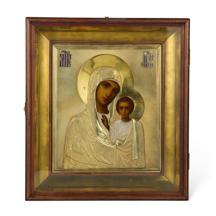 Старинная икона Венчальная пара, XX век 