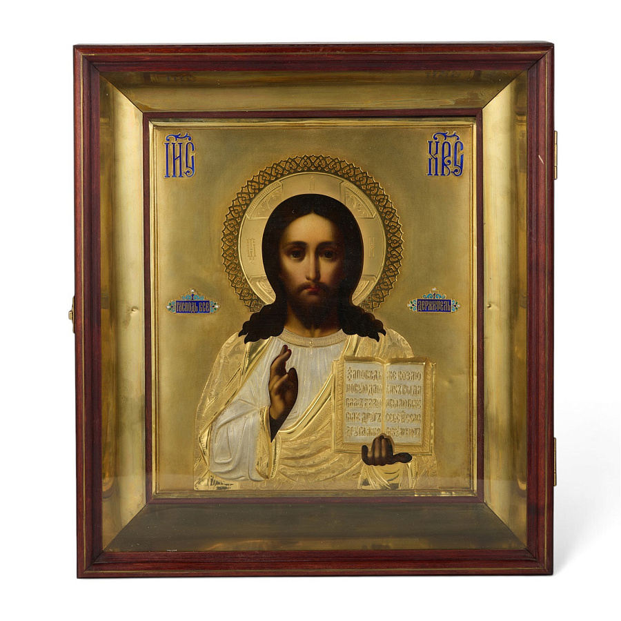 Старинная икона Венчальная пара, XX век 