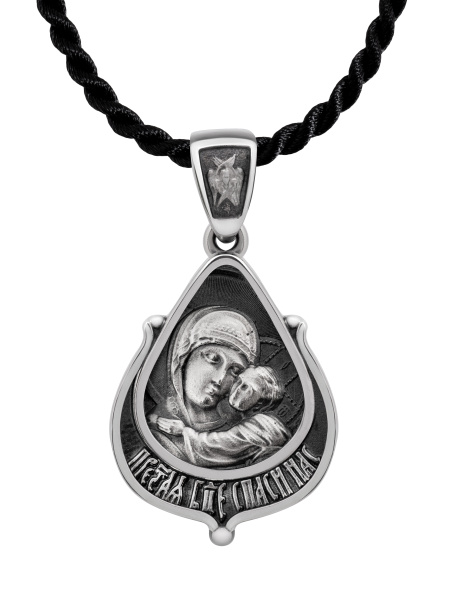 Образок "Елеуса (Умиление) икона Божией Матери в форме цаты"