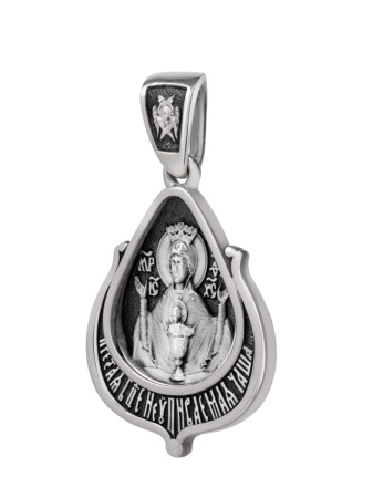 Образок "Неупиваемая Чаша икона Божией Матери в форме цаты"