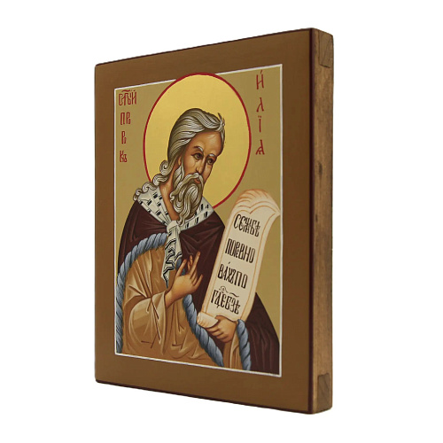 Рукописная икона Св. Пр. Илия, писаная икона 